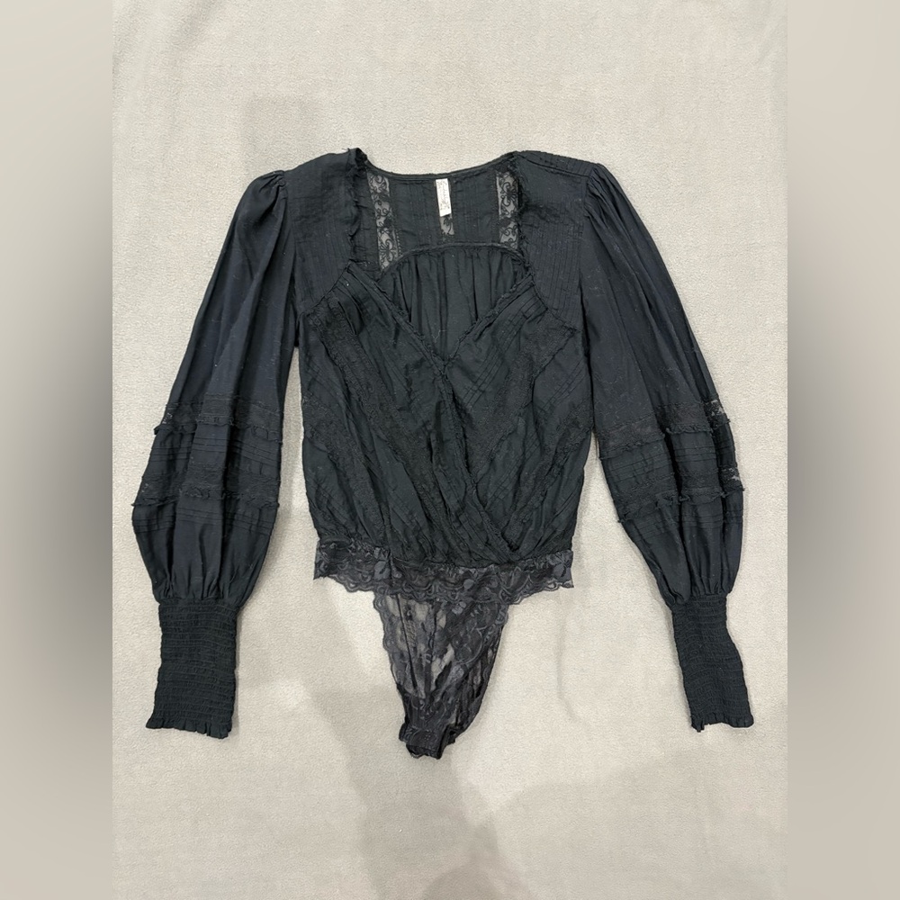 Free People The Eloise Smocked Bodysuit